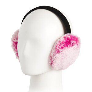 NEW SURELL Faux Rex Earmuffs With Halo Band black for women 166tn